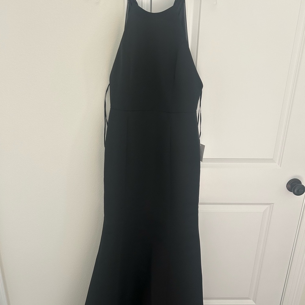 Chic Black Sleeveless Wedding Dress